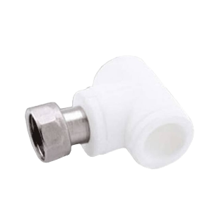 Угольник PP-R комбинированный белый НР Дн 20х1/2" VALFEX 10126020