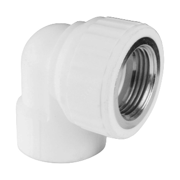 Угольник PP-R комбинированный белый ВР Дн 25х3/4" VALFEX 10125025