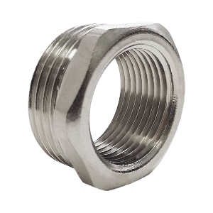 Футорка латунь никель Ду 25х15 (1"х1/2") НР/ВР Valfex VF.581.N.100.012, DN 25, 1 дюйм